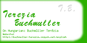 terezia buchmuller business card