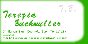 terezia buchmuller business card